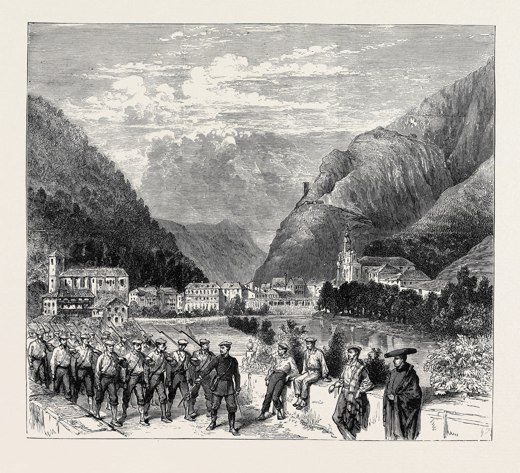 Detail of The Civil War in Spain, Tolosa, Headquarters of Don Carlos by Anonymous