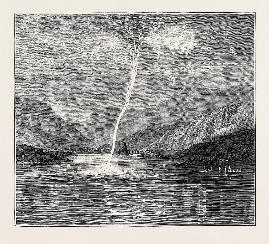 Detail of Water Spout Recently Seen on the Rhine, Near Cologne, July 11th, 1874 by Anonymous