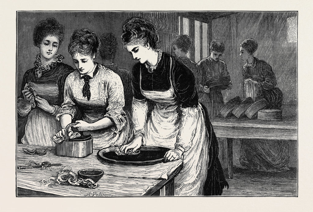 Detail of National Training School of Cookery at South Kensington: Morning, in the Scullery by Anonymous