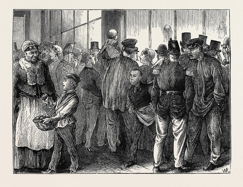 Detail of Visiting the Morgue in Paris by Anonymous