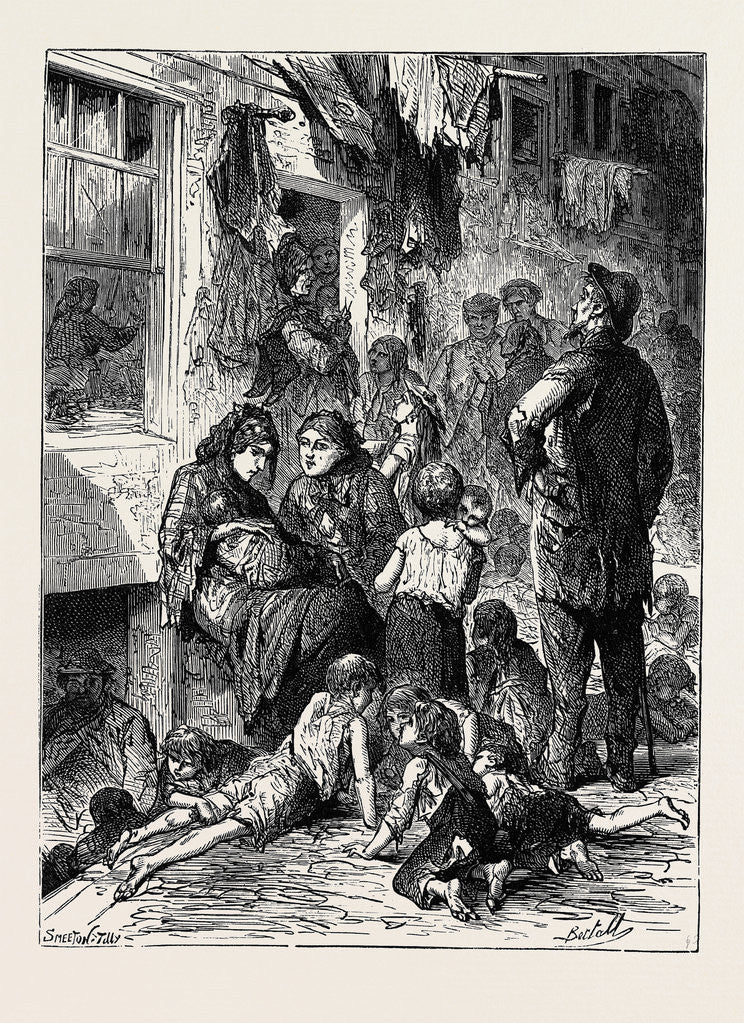 Detail of Pictures of London by a French Artist: Whitechapel by Anonymous