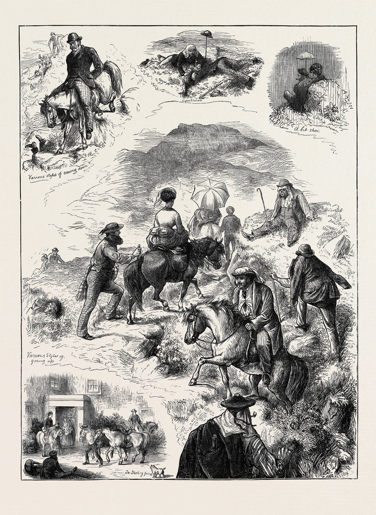 Detail of Mountaineering: Up and Down Ben Lomond by Anonymous