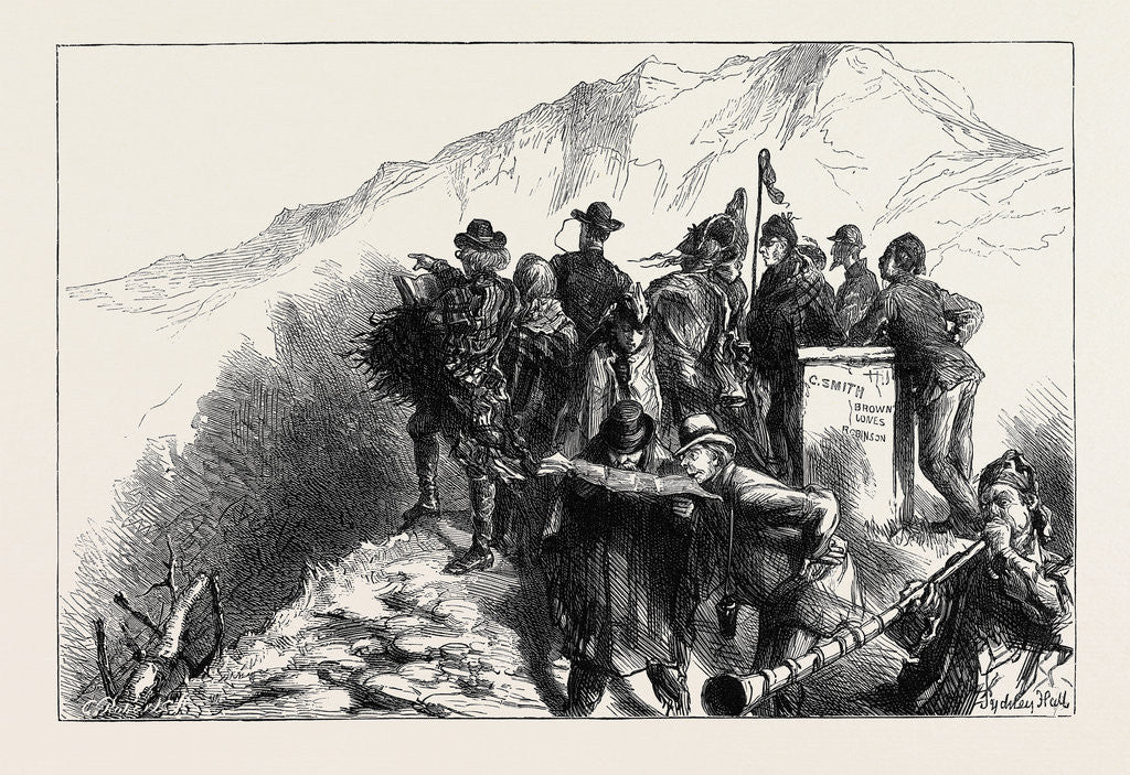 Detail of An Autumn Tour in Switzerland: Sunrise on the Rigi, the Shadow of the Rigi on Pilatus by Anonymous