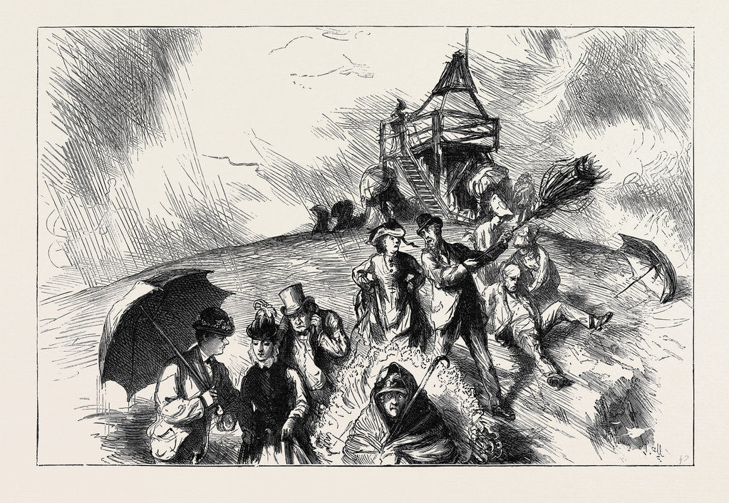 Detail of An Autumn Tour in Switzerland: Sunset on the Rigi, Under a Cloud by Anonymous