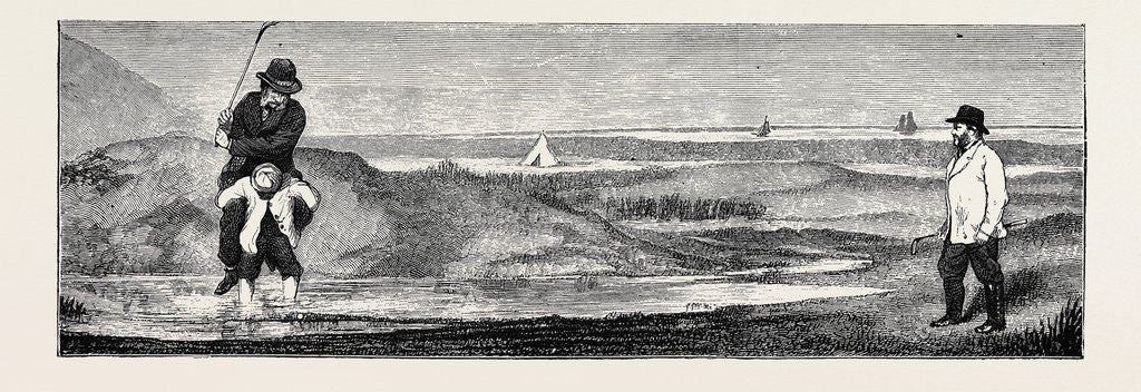 Detail of Golf at Westward Ho: Happy Thought! by Anonymous