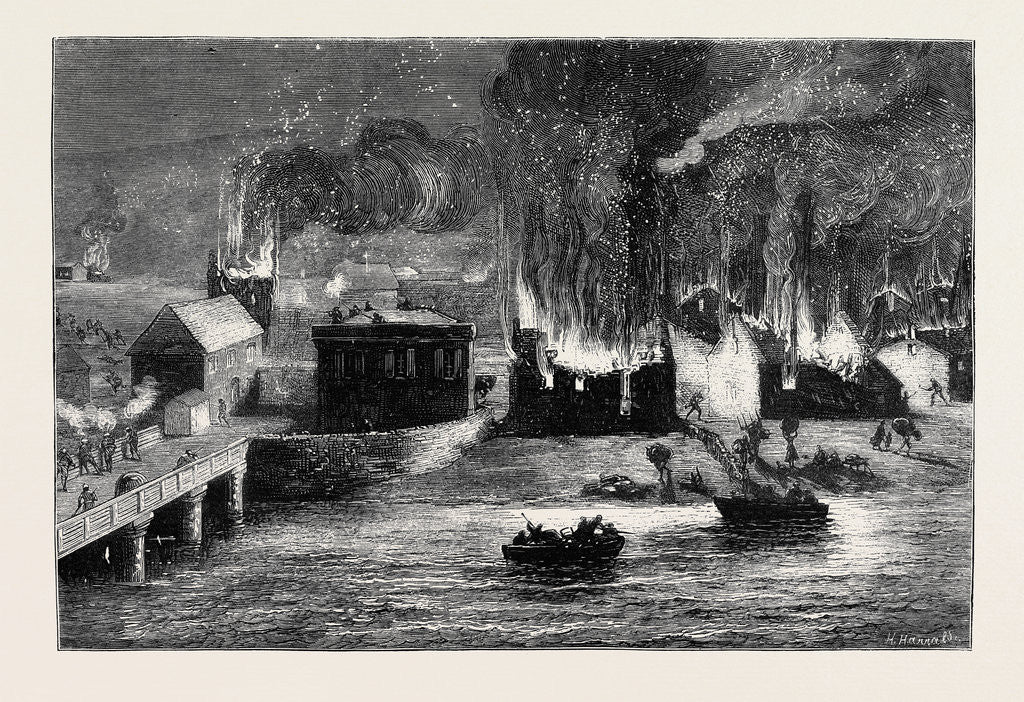 Detail of The Civil War in Spain: Republicans Burning the Village of Beobia by Anonymous