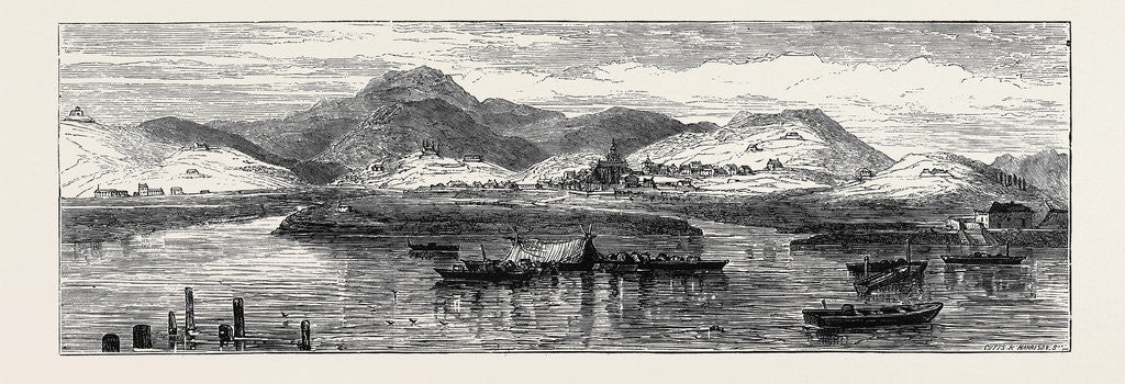 Detail of The Civil War in Spain, View of Irun, Besieged by the Carlists by Anonymous