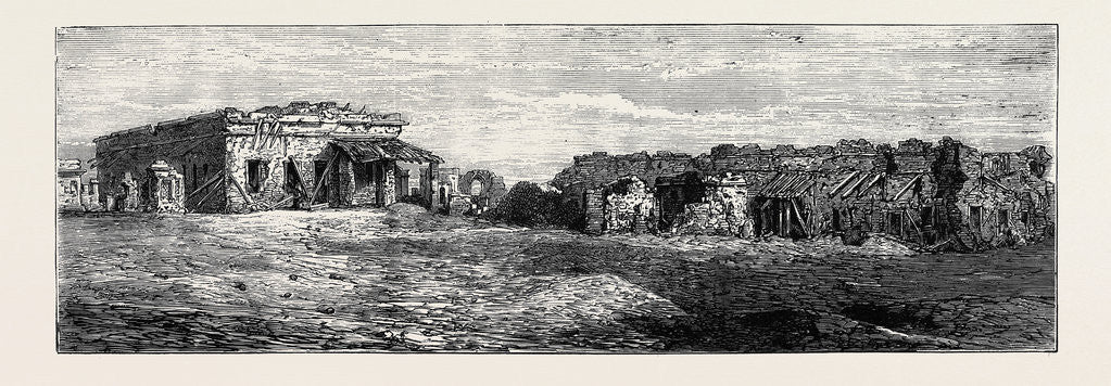 Detail of Barracks at Cawnpore, Defended by General Wheeler in 1857, Until Reduced to This Condition, Indian Rebellion by Anonymous
