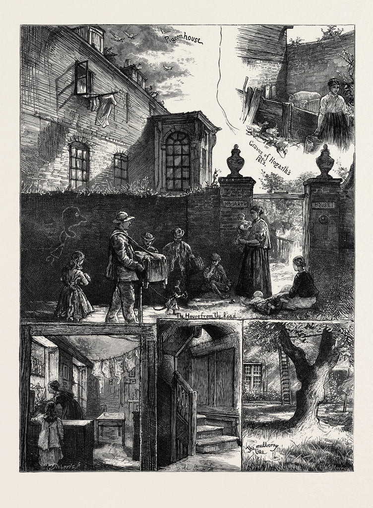 Detail of How We Preserve Our Monuments: The Present State of Hogarth's House, Chiswick by Anonymous