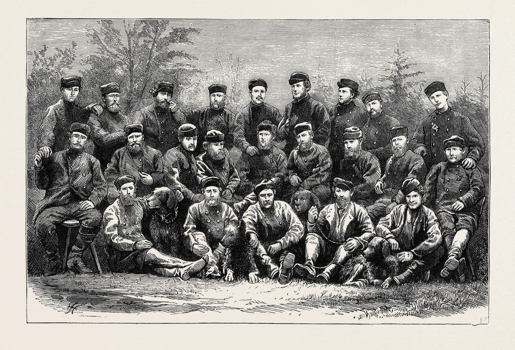 Detail of The Austrian Polar Expedition: Officers and Men of the Expedition by Anonymous