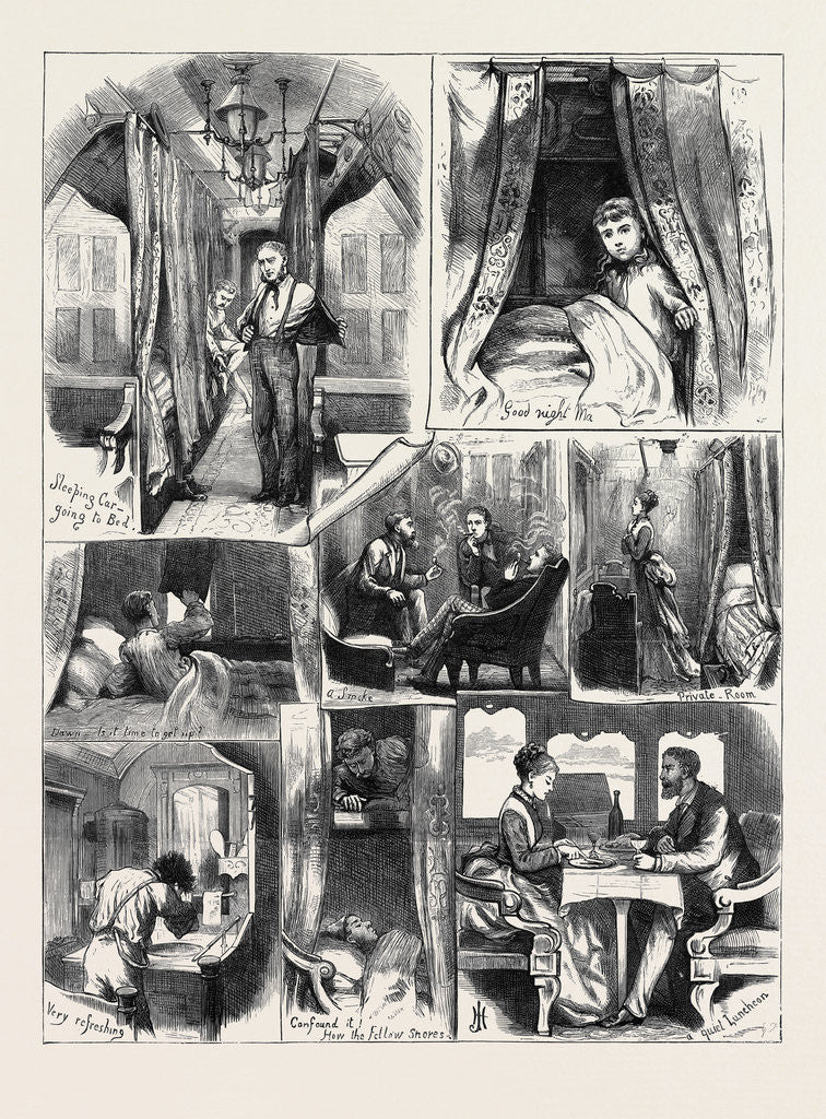 Detail of The Railway Question, Notes in a Pullman Palace Car on the Midland Railway by Anonymous