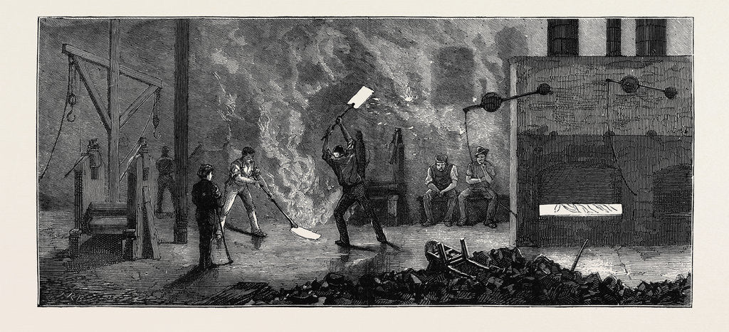 Detail of Making Steel for Pens at Messrs. Jessop's Works by Anonymous