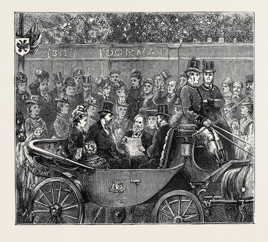Detail of The Duke and Duchess of Edinburgh at Ashford: Reading the Address, December 5, 1874 by Anonymous