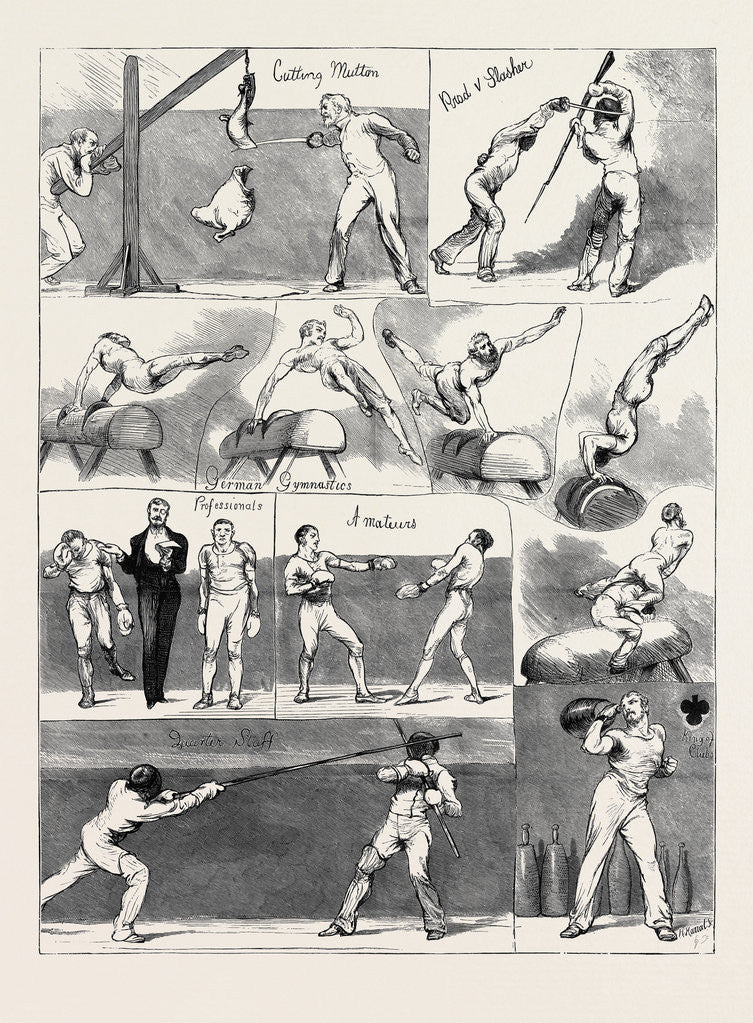 Detail of Notes at the Annual Assault of Arms of the London Athletic Club, December 5, 1874 by Anonymous