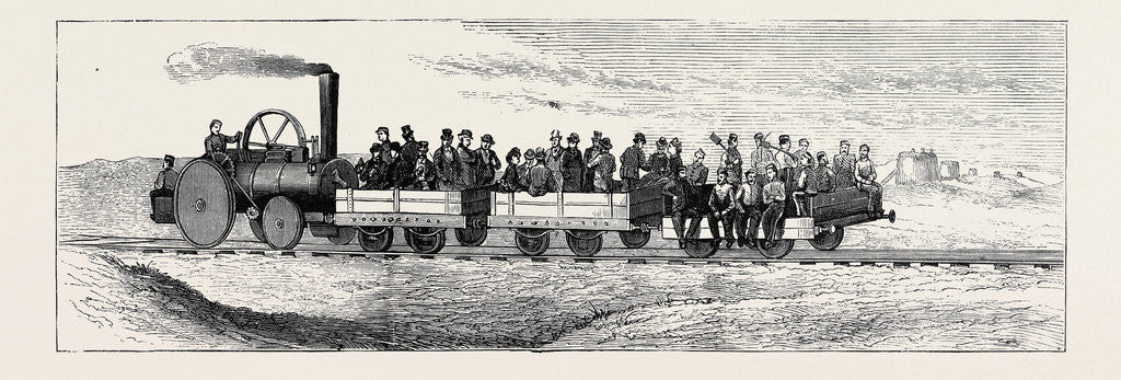 Detail of Traction Engine for Carrying Material Between the Batteries by Anonymous