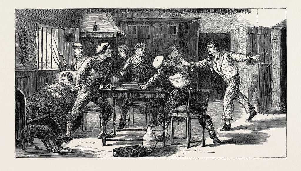 Detail of The Civil War in Spain: the Republicans Are Coming ! a Sketch at a Carlist Outpost Near Estella by Anonymous