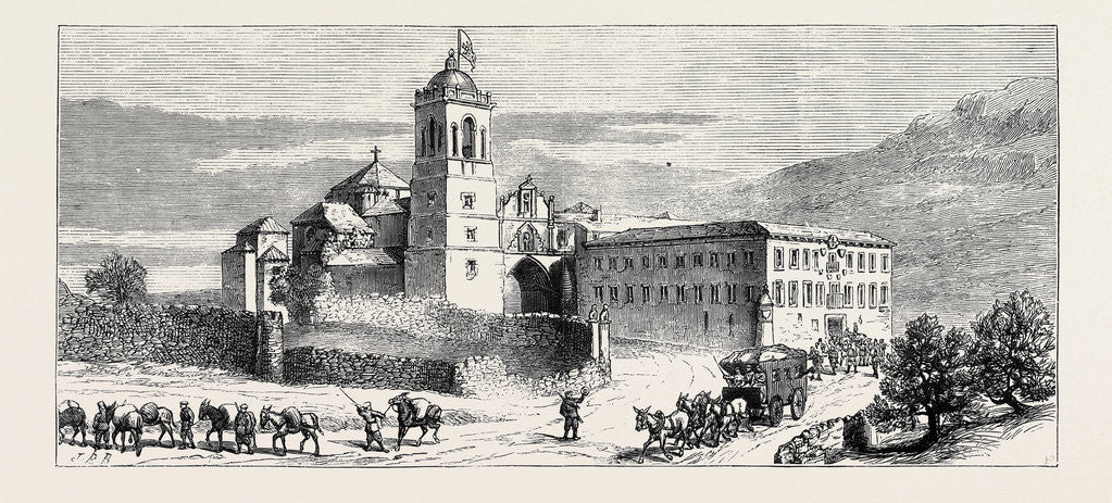 Detail of The Civil War in Spain: Monastery of Santa Maria De Yrache, Occupied by a Carlist Ambulance by Anonymous