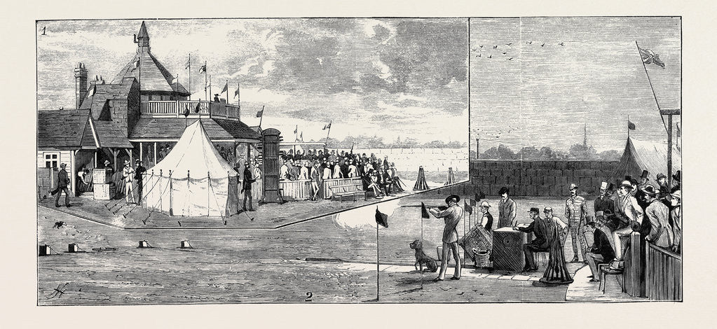 Detail of A Competition at the Gun Club by Anonymous