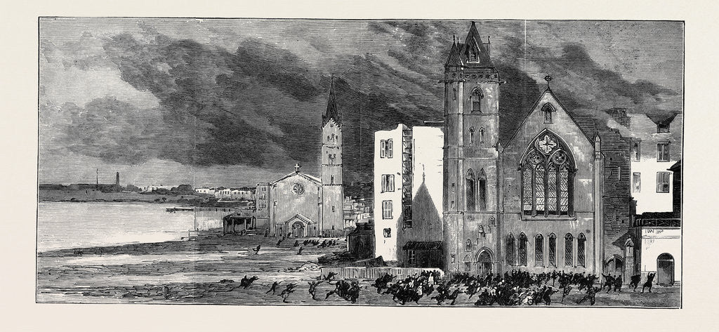 Detail of The Scotch Church, Alexandria by Anonymous