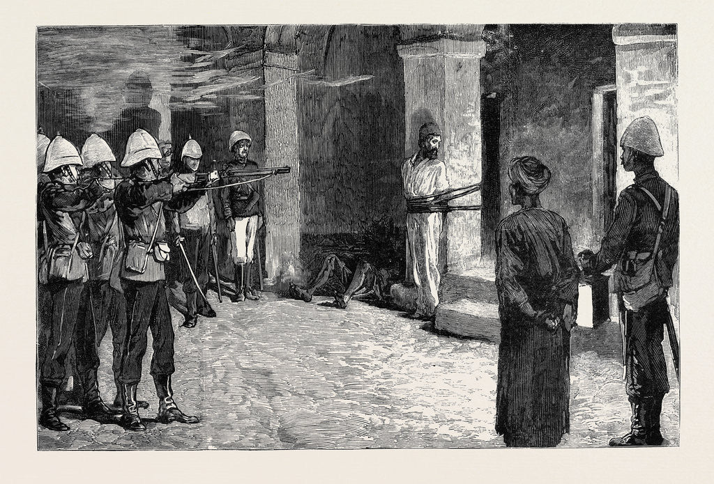 Detail of The Naval Occupation of Alexandria, Impartial Justice: The Execution of a Christian Incendiary by Anonymous