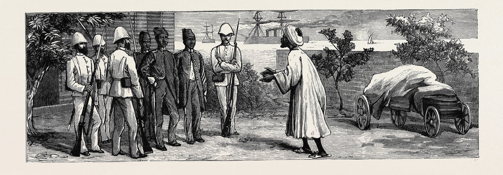 Detail of The Occupation of Alexandria: Egyptian Prisoners in the Arsenal by Anonymous