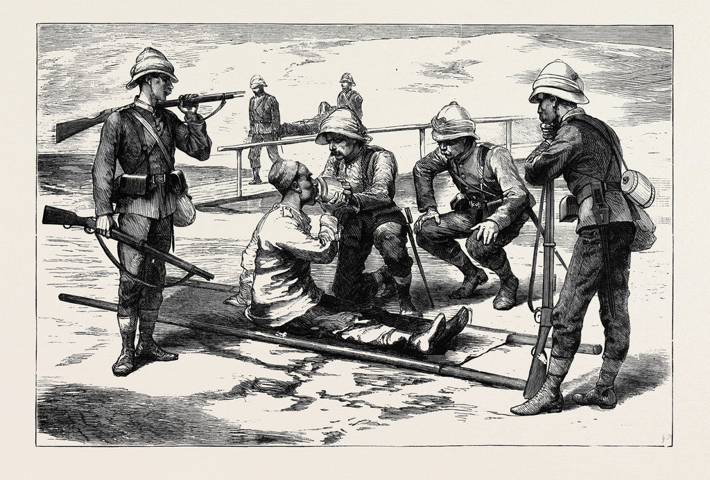 Detail of The First Prisoner of War, an Arab Wounded and Captured During the Reconnaissance in Force, August 5 by Anonymous