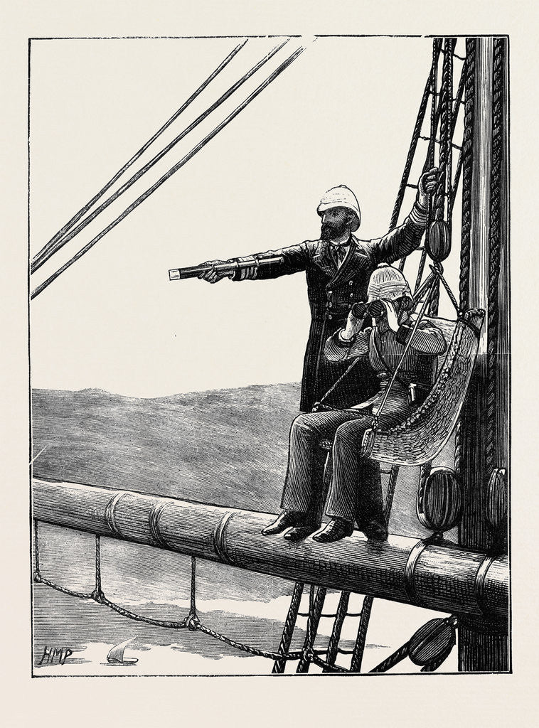 Detail of On Board H.M.S. Carysfort in the Suez Canal by Anonymous