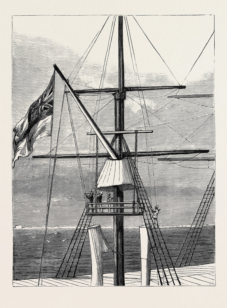Detail of The Look-Out Perch on Board H.M.S. Minotaur in Aboukir Bay by Anonymous