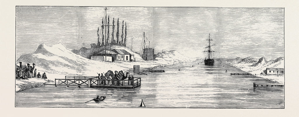 Detail of The Ferry at Kantara on the Suez Canal by Anonymous
