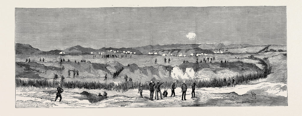 Detail of The Engagement at Chalouf on the Suez Canal, August 20 by Anonymous