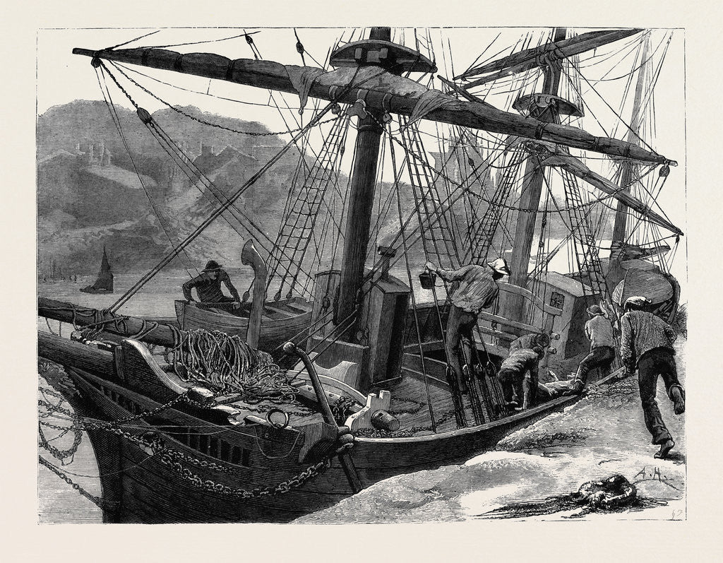 Detail of Kit, a Memory; a Sailor Fell from the Mainmast of a Ship in Mogadion Harbour, and Fractured His Skull by Anonymous