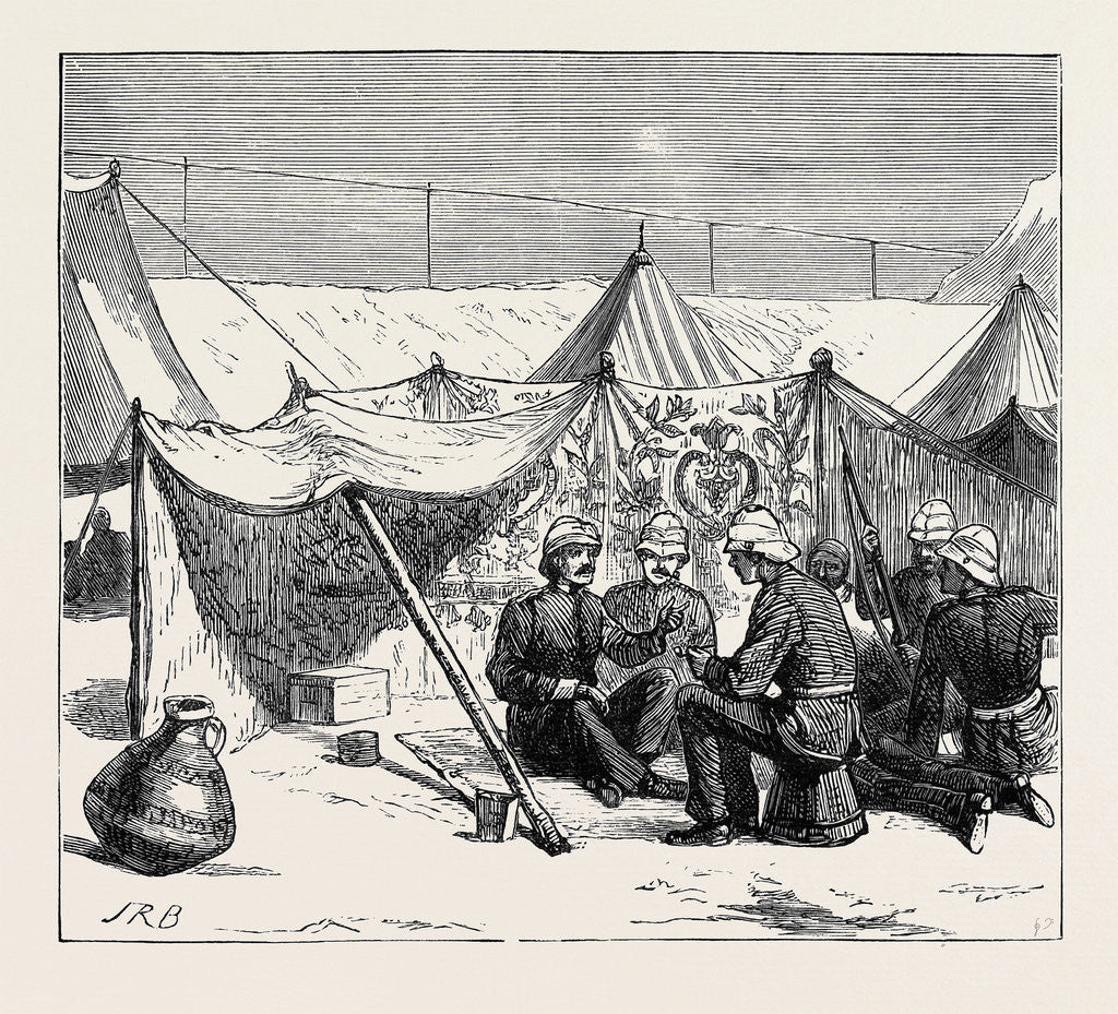 Detail of A Bivouac of the Royal Marines at Mahsameh by Anonymous