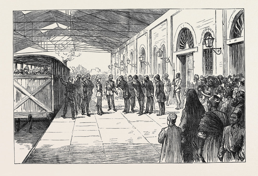 Detail of Arrival of Sir Garnet Wolsely at Cairo Railway Station, September 15 by Anonymous