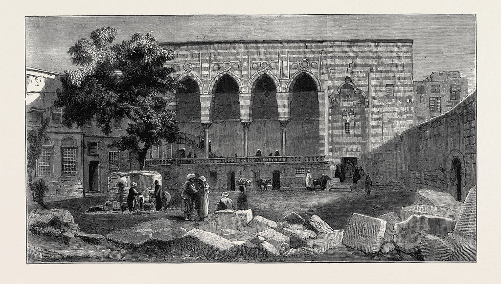 Detail of The British Occupation of Cairo: The Mahkemeh, Court of the Cadi, Egypt by Anonymous