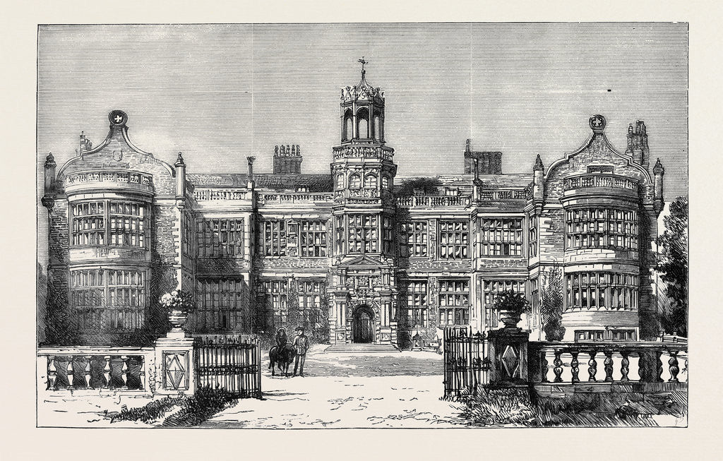 Detail of Ingestre Hall, Staffordshire, Seat of the Earl of Shrewsbury, Destroyed by Fire, October 12 by Anonymous