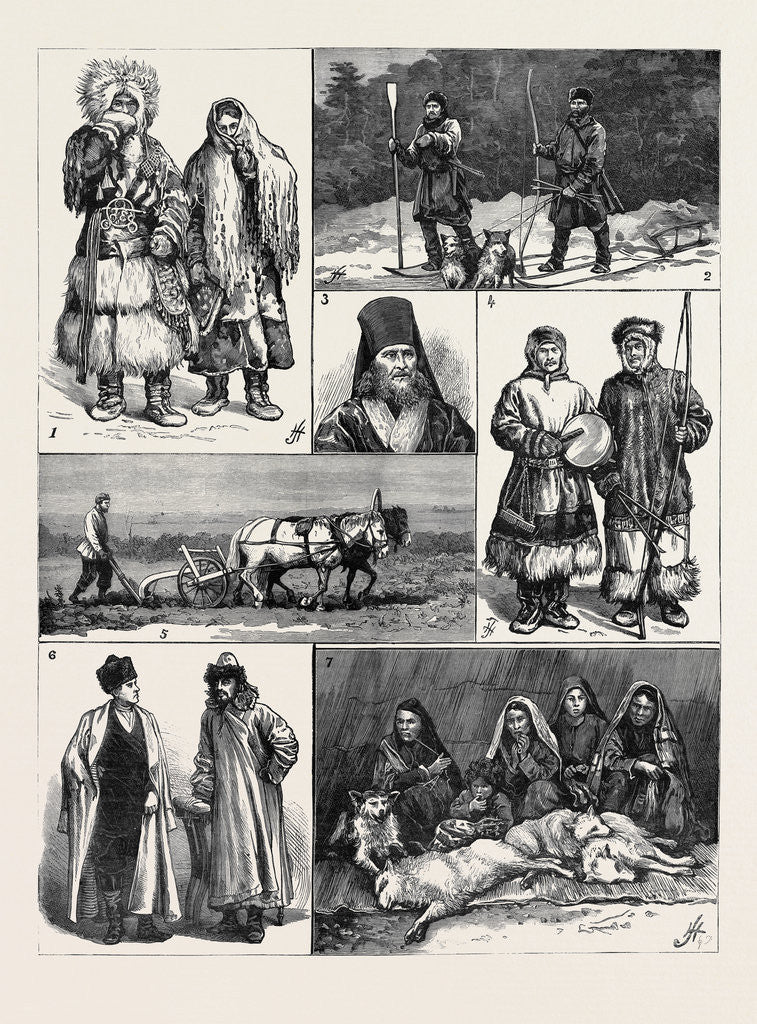 Detail of Some National Types in Western Siberia by Anonymous