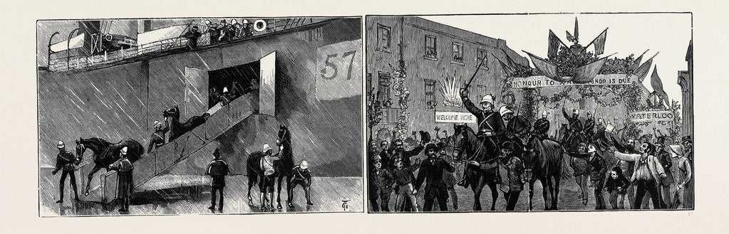 Detail of The Return of the Guards, Dry (?) Land at Last by Anonymous