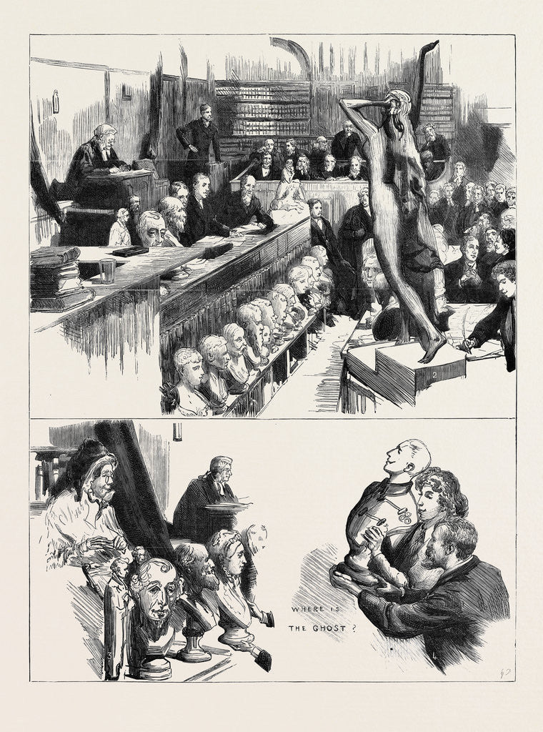 Detail of Belt Versus Lawes, the Sculptors' Libel Case: Notes in Court by Anonymous