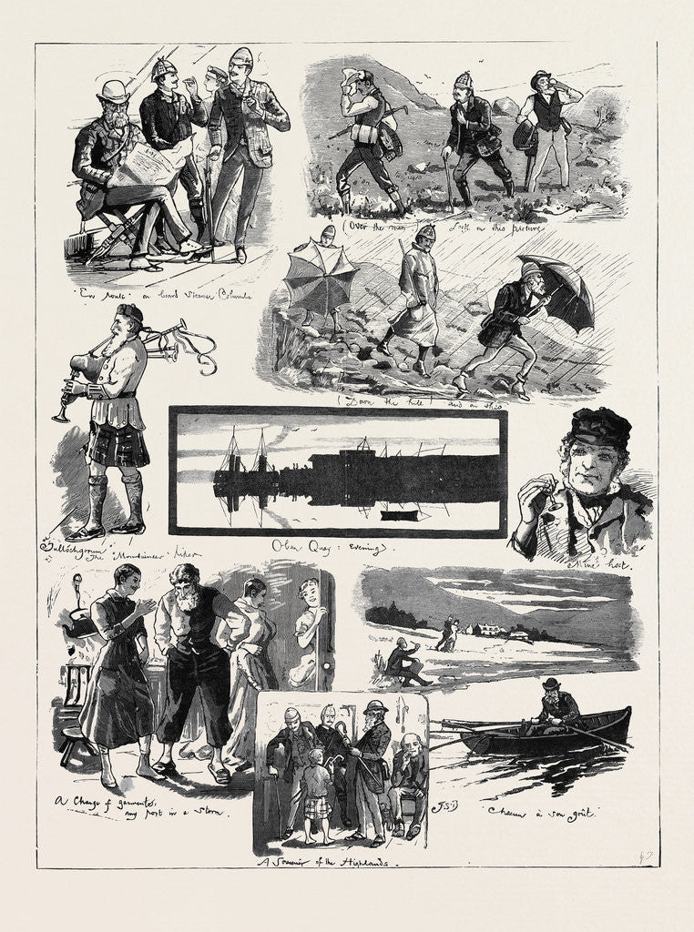 Detail of A Highland Walking Tour, Scotland by Anonymous