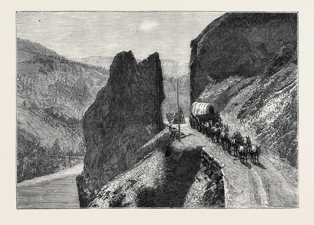 Detail of The Great Bluff on the Thompson River, British Columbia by Anonymous