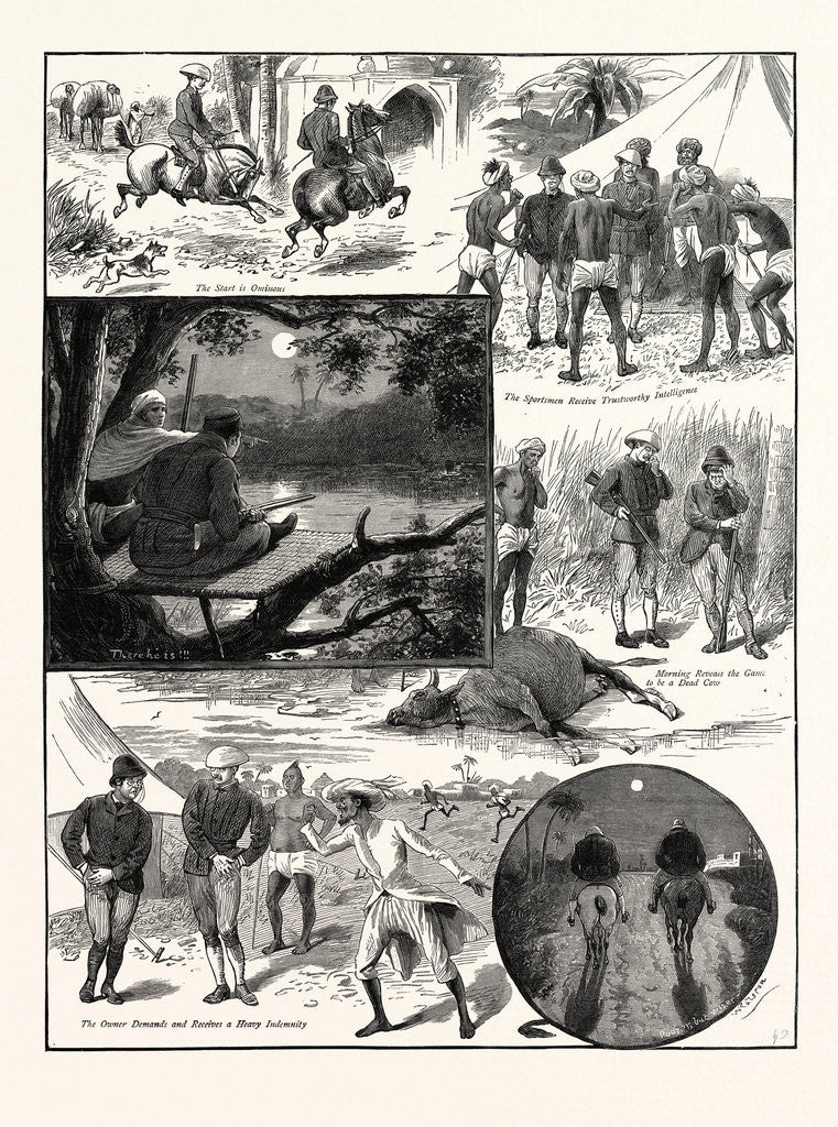 Detail of The Man-Eating Tiger of Junglepoor by Anonymous