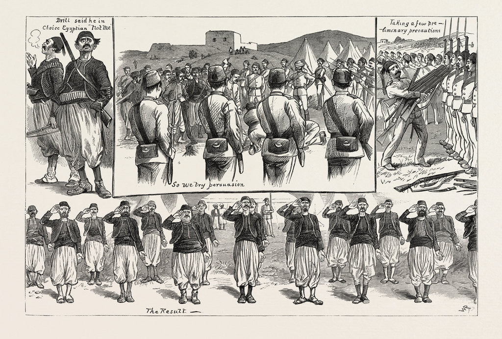 Detail of The Troubles of British Officers in Egypt by Anonymous