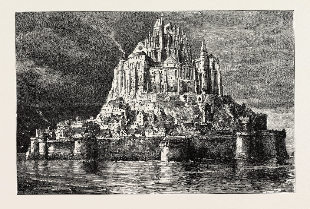 Detail of Mont St. Michel Normandy France by Anonymous