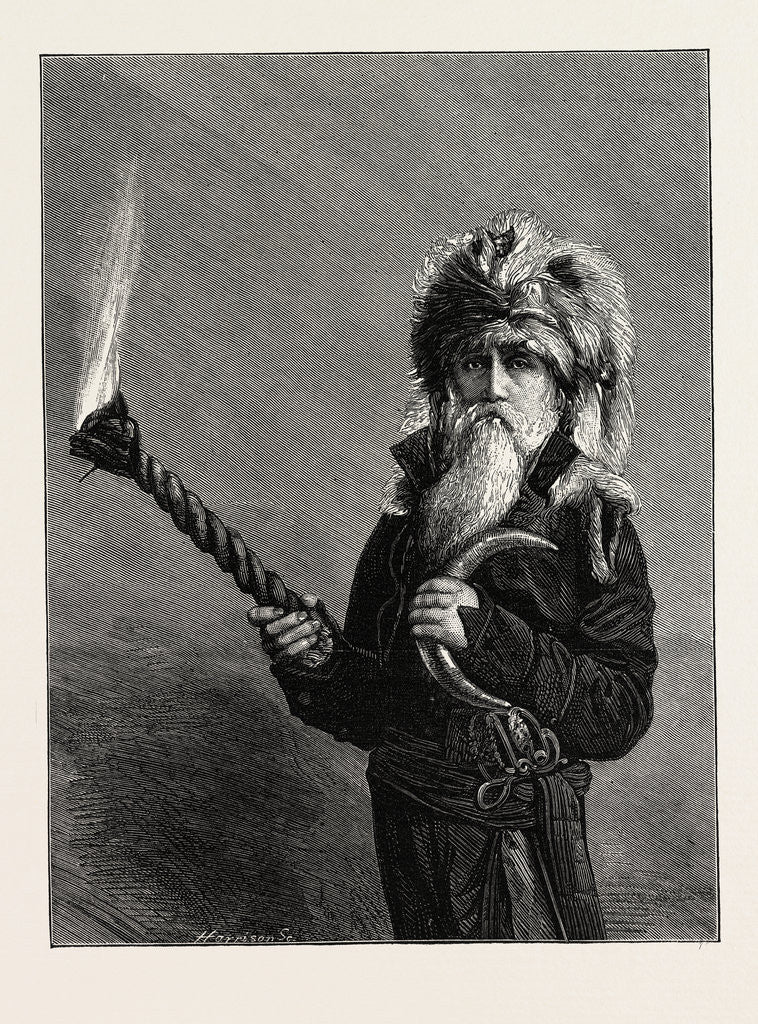 Detail of Dr. Price the Welsh Druid by Anonymous