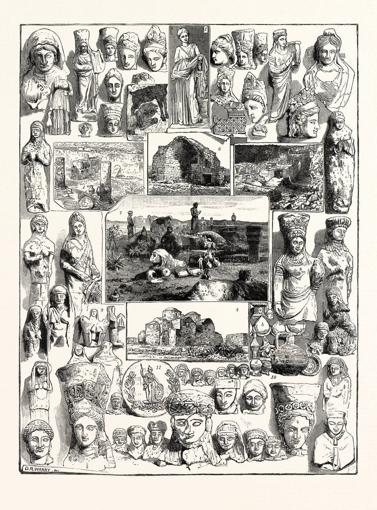 Detail of Cypriote Antiquities Discovered at the Temple of Artemis at Achna and at Salamis by Anonymous