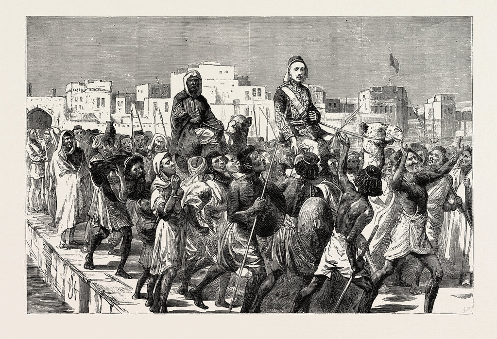 Detail of Gordon in the Soudan 1879 Entering Massawa by Anonymous