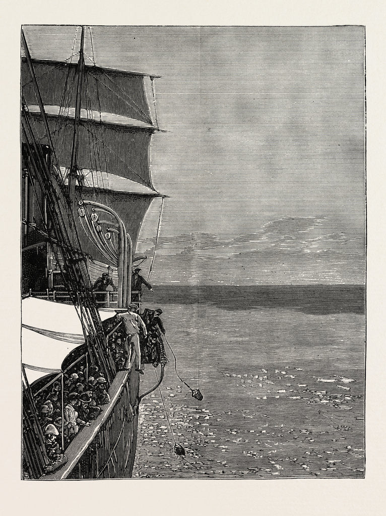 Detail of The Rebellion in the Soudan: The Recent Eruption in the Straits of Sunda Sailing Through Pumice Stone by Anonymous