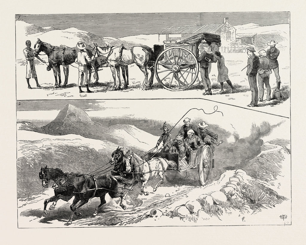 Detail of Post-Cart Travelling in South Africa by Anonymous