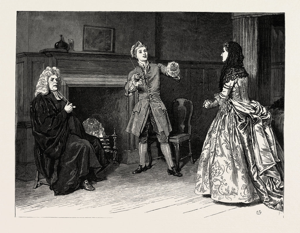 Detail of Dorothy Forster: 'Dorothy!' Cried Tom Springing to His Feet. by Anonymous