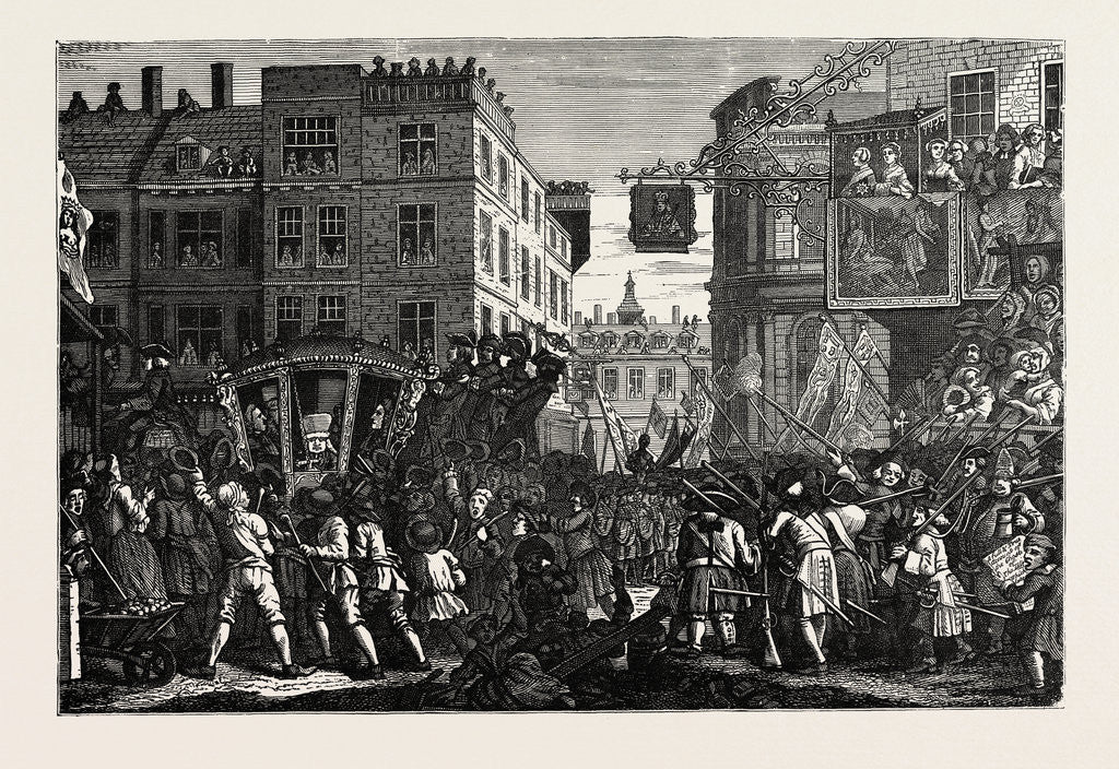Detail of The Lord Mayor's Show after Hogarth by Anonymous